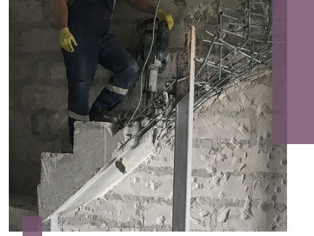 Демонтаж металлических и бетонных лестниц в Сердобске