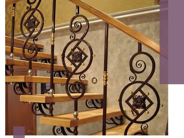 Изготовление кованых лестниц под ключ в Сердобске