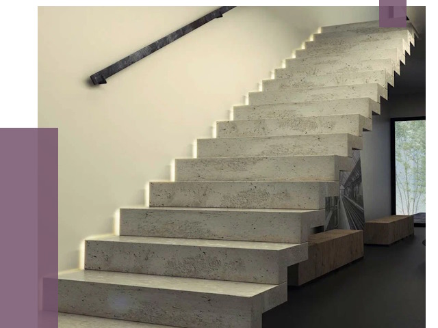 Облицовка бетонных лестниц в Сердобске от 4550 руб/м2 