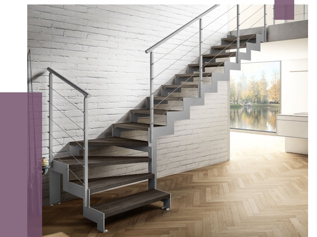 Г-образные лестницы под ключ в Сердобске от 36652 руб. | ПРОЛЁТ-Срд