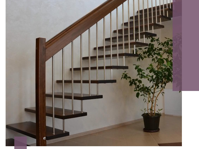 Лестницы на больцах под ключ в Сердобске – изготовление и монтаж