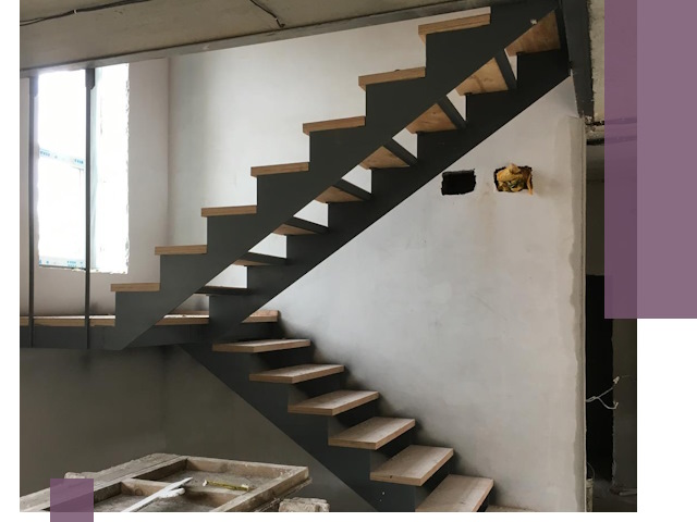 Изготовление лестниц на металлокаркасе в Сердобске от производителя