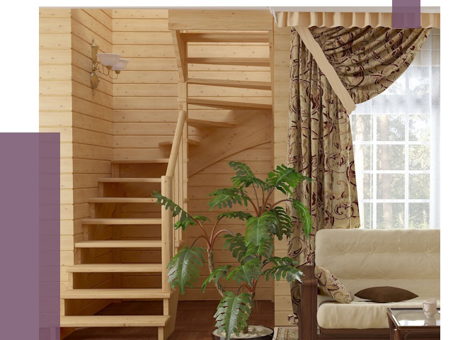 Лестницы для дачи в Сердобске от 75074 руб.  | ПРОЛЁТ-Срд