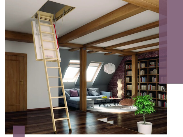 Чердачные лестницы под ключ в Сердобске: изготовление и монтаж