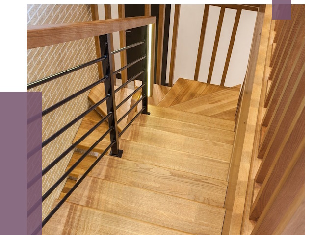 Лестницы из ясеня в Сердобске под ключ от 9909 руб. 