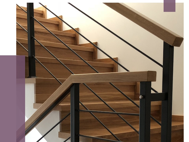 Обшивка металлической лестницы деревом в Сердобске от 4297 руб. 