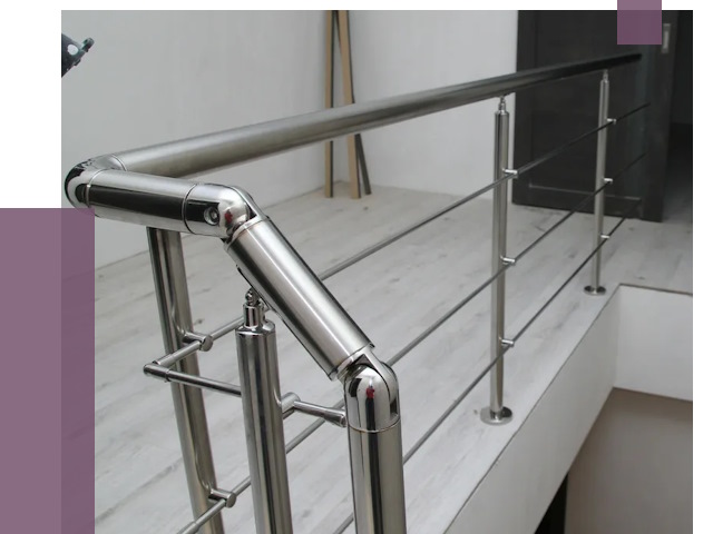 Перила из нержавеющей стали в Сердобске от 8898 руб. под ключ | ПРОЛЁТ-Срд