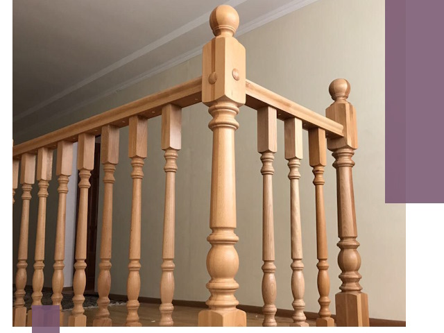 Деревянные перила на заказ в Сердобске: монтаж и изготовление