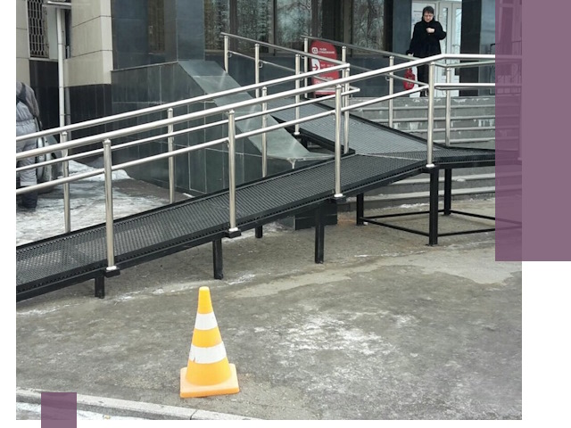 Стационарные пандусы под ключ в Сердобске — изготовление и монтаж