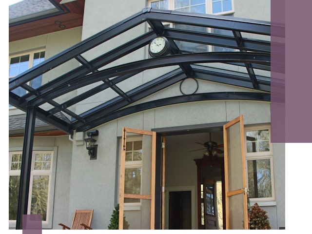 Изготовление и монтаж навесов и козырьков в Сердобске