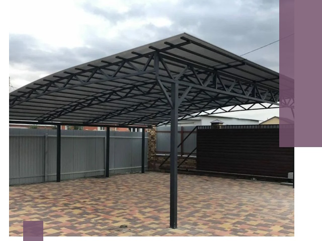 Недорогие навесы под ключ в Сердобске — изготовление и монтаж