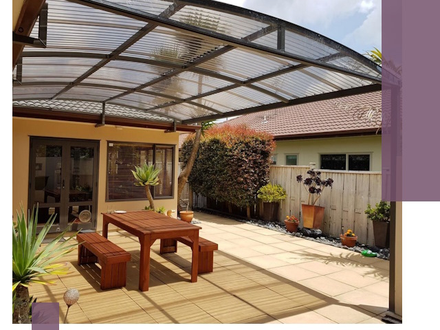 Навесы во двор под ключ в Сердобске — изготовление и монтаж