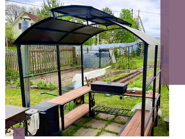 Навесы для барбекю в Сердобске: изготовление, монтаж и демонтаж