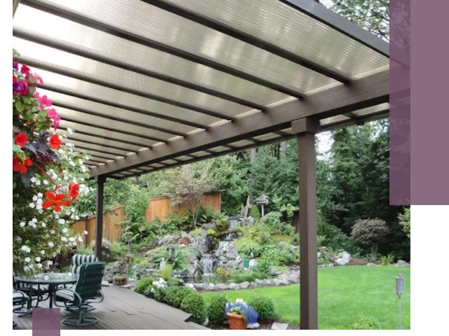 Навесы из поликарбоната под ключ в Сердобске быстро и надёжно