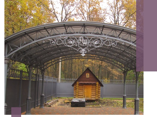 Кованые навесы премиум-класса под заказ в Сердобске