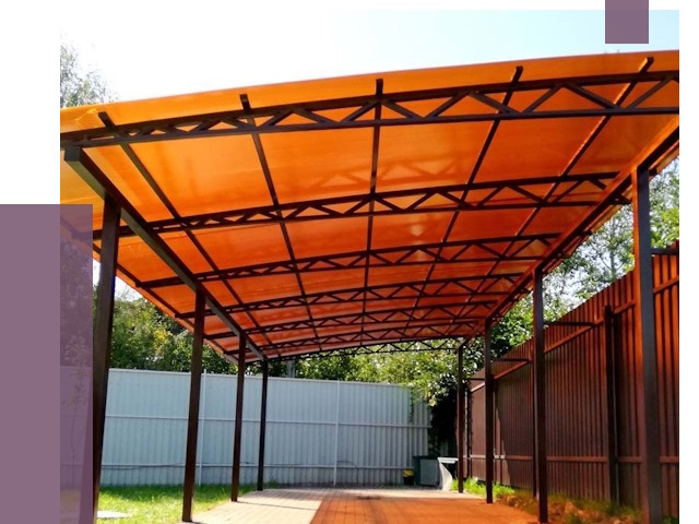 Односкатные навесы под ключ в Сердобске от 12993 руб. 