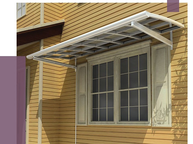 Козырьки над окнами в Сердобске от 7533 руб. — монтаж, покупки | ПРОЛЁТ-Срд