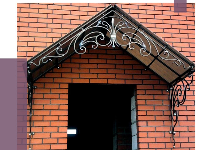 Металлические козырьки в Сердобске от 10566 руб. 