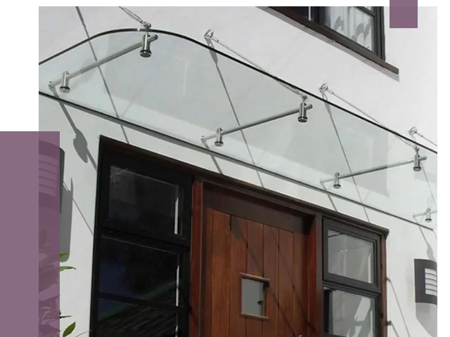 Стеклянные козырьки в Сердобске от 18705 руб. | ПРОЛЁТ-Срд