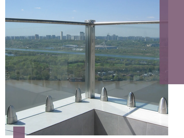 Стеклянные парапеты премиум класса в Сердобске для домов и бизнесов