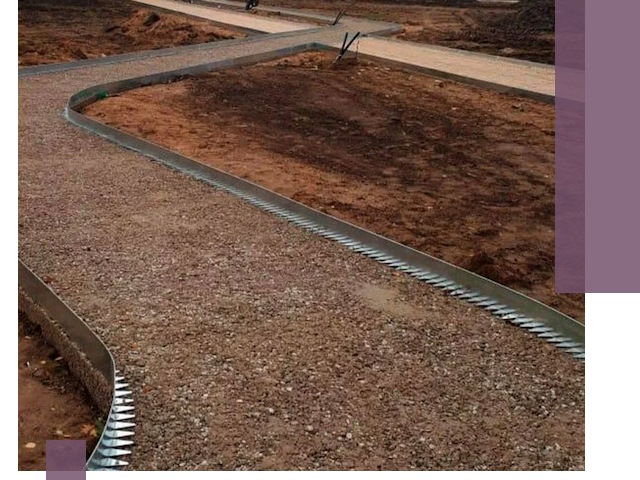 Металлические бордюры под ключ в Сердобске — изготовление и монтаж