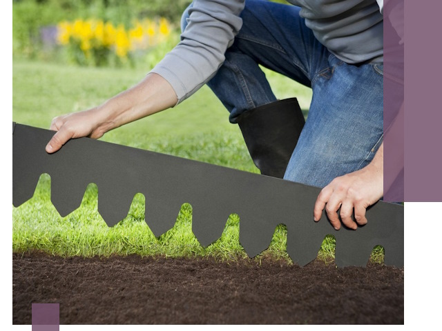 Металлические бордюры для газона в Сердобске — изготовление и монтаж