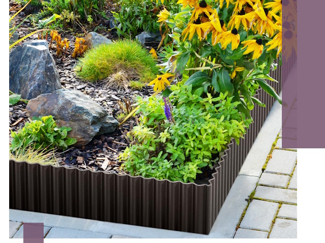 Металлические бордюры для клумб в Сердобске — производство и монтаж