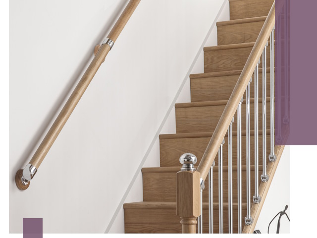 Пристенные поручни из стали и нержавейки под монтаж в Сердобске